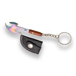 JOKER KNIVES Viking Ax Rainbow Keychain