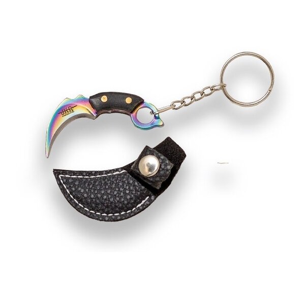 JOKER KNIVES Rainbow Karambit Keychain