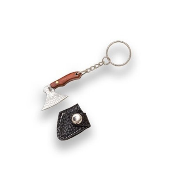 JOKER KNIVES Imitation Damascus Axe Keychain