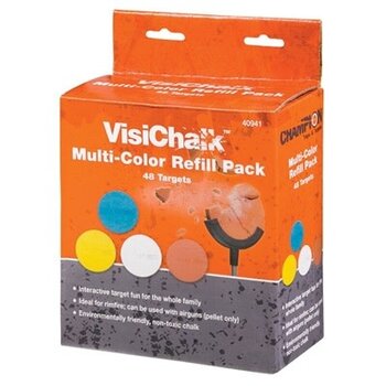 CHAMPION VISICHALK REFILL PACK 48 MULTI-COLOR TARGETS