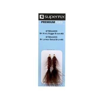 SUPERFLY Streamer BH Wooly Bugger Brown #08