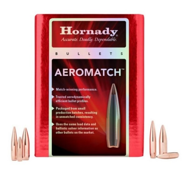 HORNADY Aeromatch Bullet 22 Cal 77gr 500ct