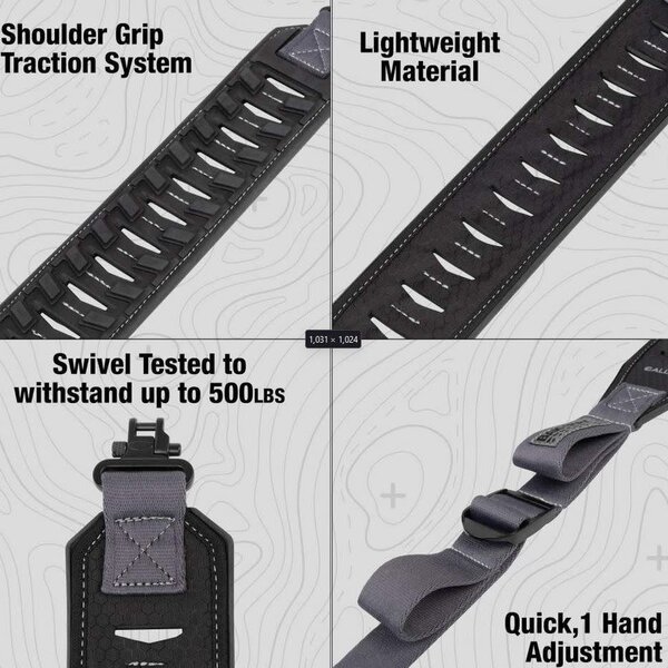 ALLEN Bak Trak Traverse Rifle Sling Black/Grey
