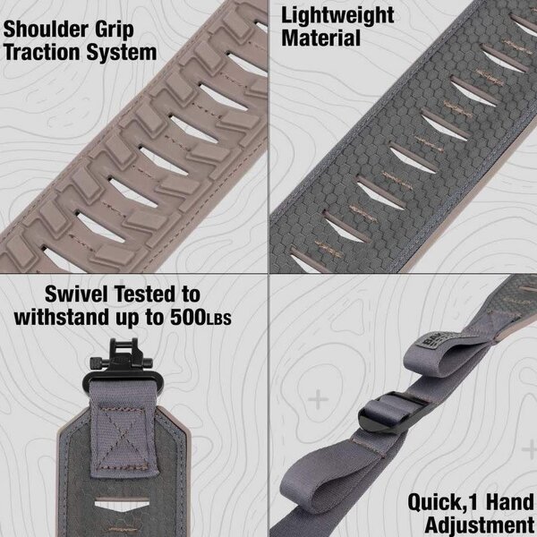 ALLEN Bak Trak Traverse Rifle Sling Grey