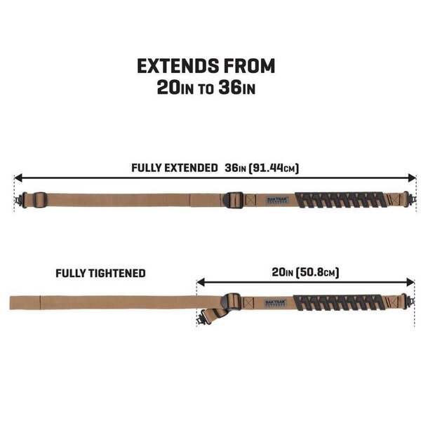 ALLEN Bak Trak Traction Rifle Sling  w/SWIVELS Tan/Black