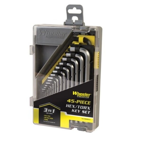 WHEELER 45pc SAE/Metric Hex & Torx Key SetF