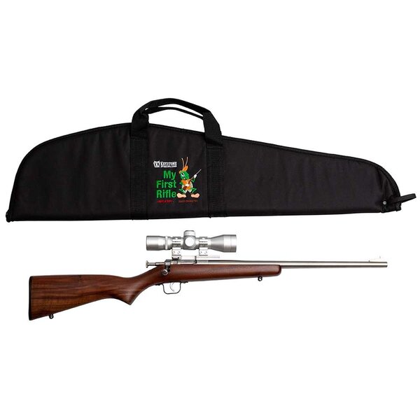 KEYSTONE CRICKETT Walnut SS 22 LR w/Scope & Case