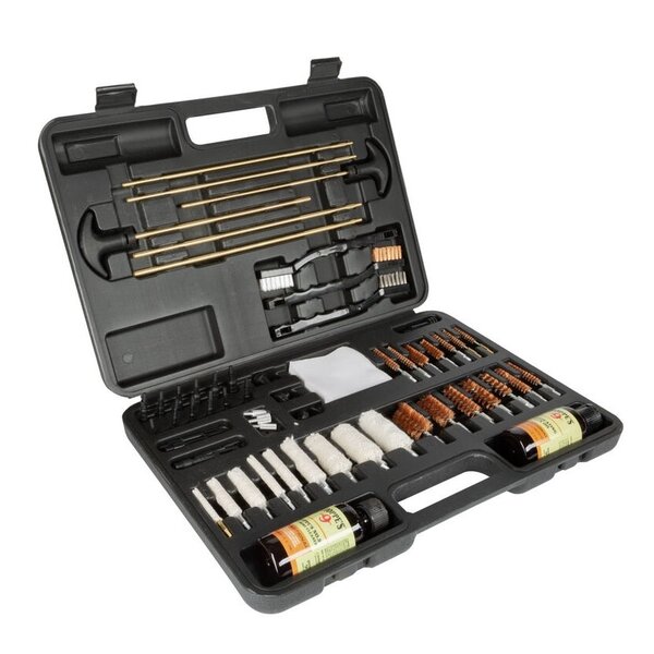 HOPPE'S Cleaning Kit w/No.9 Cleaner & Oil 62pc Black Blow Molded Case