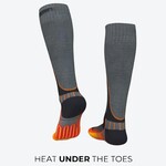 FIELDSHEER Men's Premium Merino Heated Sock 3.7V Dark Grey