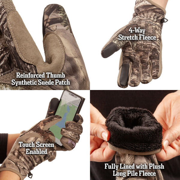 HUNTWORTH Ladies Lowden Midweight Hiddn Camo Glove