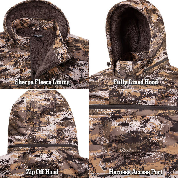 HUNTWORTH Fairbanks Heavyweight Parka Disruption Camo Jacket