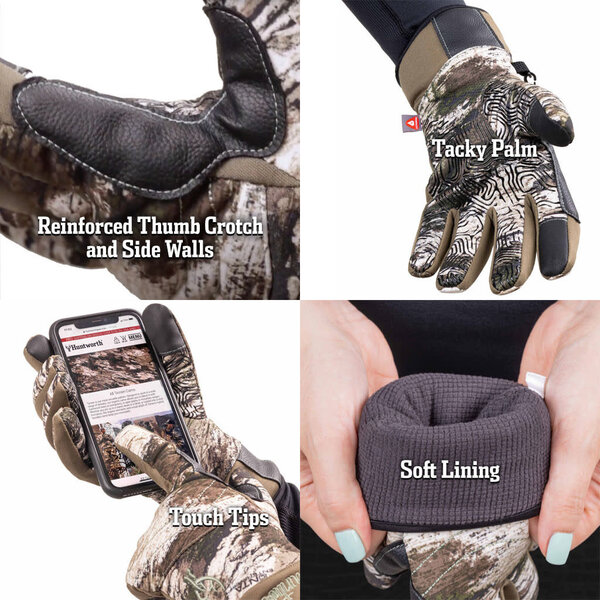 HUNTWORTH Anchorage HW WP PrimaLoft Lined Taren Camo Gloves