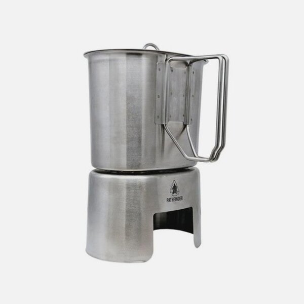 PATHFINDER STAINLESS STEEL CANTEEN COOKING SET 39oz
