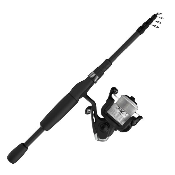 ZEBCO 33 Medium Telescopic Spinning Combo 6 ft 6 in