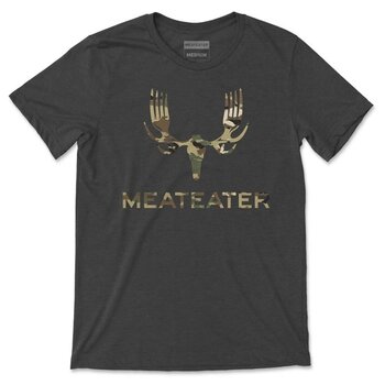 MEATEATER Camo Forks T-Shirt Charcoal Heather
