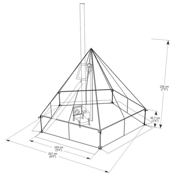 ESKER Winter Tent Arctic Fox - 9x9