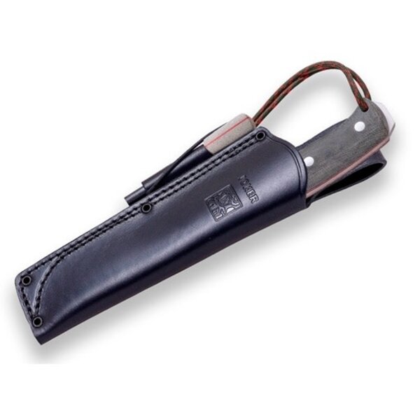 JOKER KNIVES Nomad 5" Camp Knife Green Micarta Handle with Firesteel