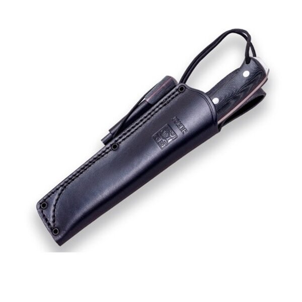 JOKER KNIVES Nomad 5" Camp Knife Black Micarta Handle with Firesteel