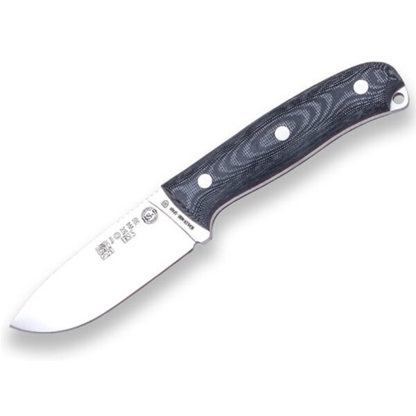 JOKER KNIVES Ursus Bushcraft Knife Black Micarta Handle
