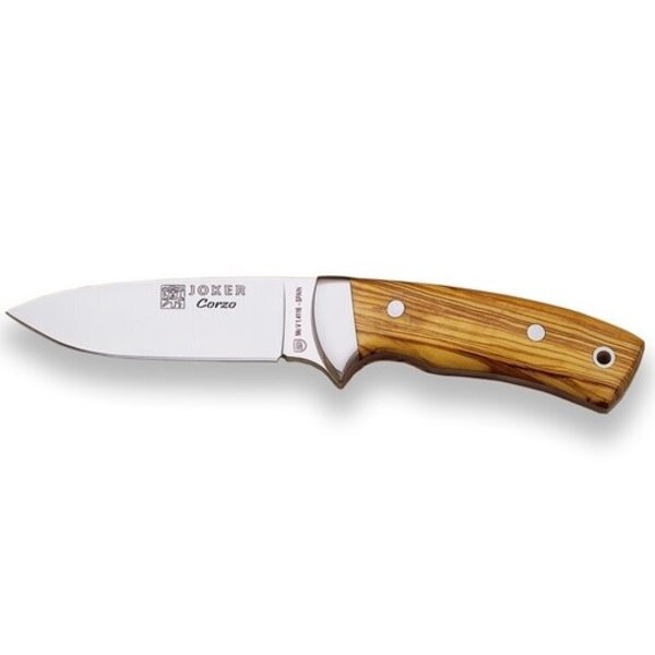 JOKER KNIVES Corzo Knife Olive Wood Handle w/Bolster