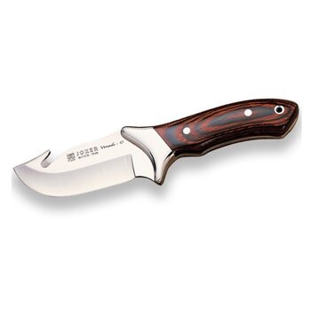 JOKER KNIVES Venado Skinning Knife Red Wood Handle