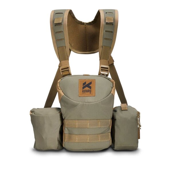 KIFARU Deluxe Bino Harness Medium Ranger Green