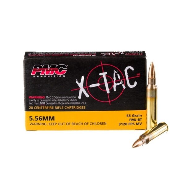 PMC 5.56x45mm 55gr FMJ BT 20ct