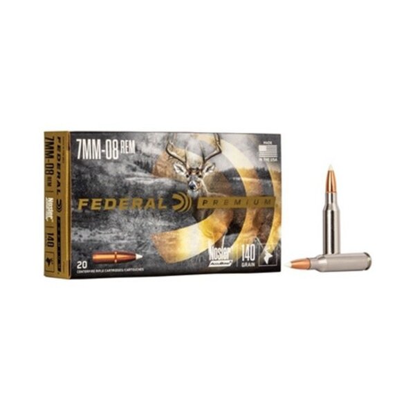 FEDERAL 7mm-08 Rem 140gr Nosler Accubond 20ct