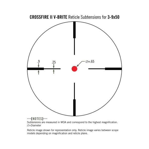 VORTEX Crossfire II SFP 1" MOA   3-9x50 V-Brite