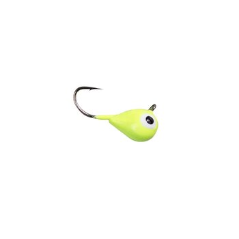LUNKERHUNT Tungsten Micro Tear Drop #8 1/8 oz Fluorescent Green Glow