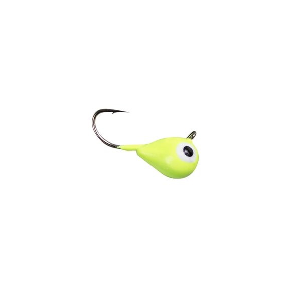 LUNKERHUNT Tungsten Micro Tear Drop #8 1/8 oz Fluorescent Green Glow