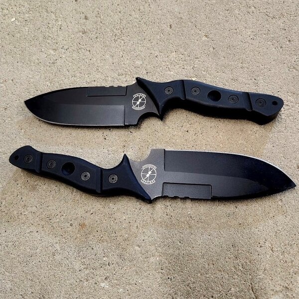 Sniper Bladeworks Mamu Knife Black Handle/Black Blade