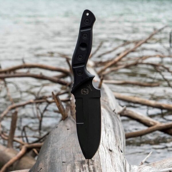 Sniper Bladeworks Mamu Knife Black Handle/Black Blade
