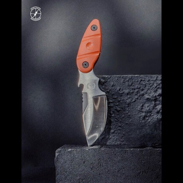 Sniper Bladeworks UC Utility Skinner  Sniper Orange Handle/Satin Blade