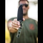 Sniper Bladeworks Mamu Knife ODG Handle/Black Blade
