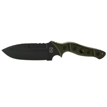 Sniper Bladeworks Mamu Knife ODG Handle/Black Blade