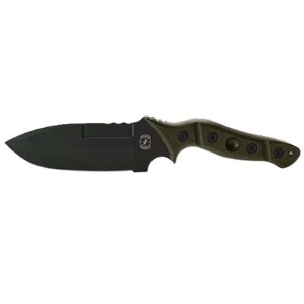 Sniper Bladeworks Mamu Knife ODG Handle/Black Blade