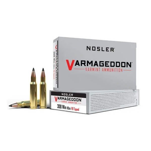 NOSLER 308 Win 110gr FB Tipped Varmageddon 20ct