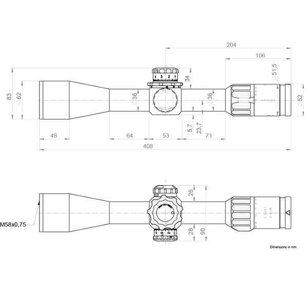 KAHLES K540i 5-40x56 DLR SKMR+ CCW L