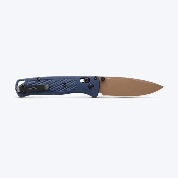 BENCHMADE Bugout Axis Drop Point M390 Crater Blue FDE