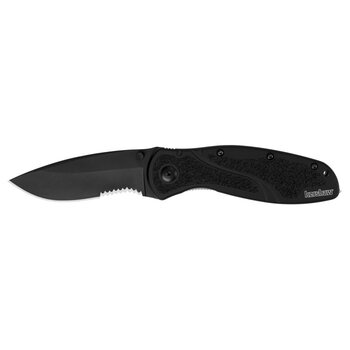 KERSHAW Blur Black/Black Serrated w/ Glass Breaker
