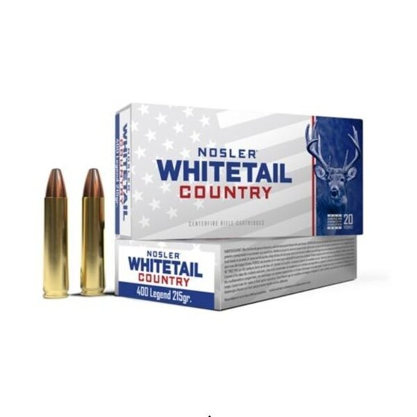 NOSLER 400 Legend Whitetail Country 215gr Straight-Wall 20ct