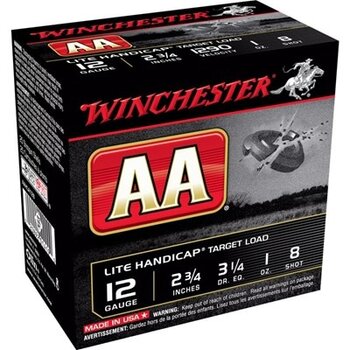 WINCHESTER 12ga 2-3/4" #8 AA Lite Handicap 2.75"