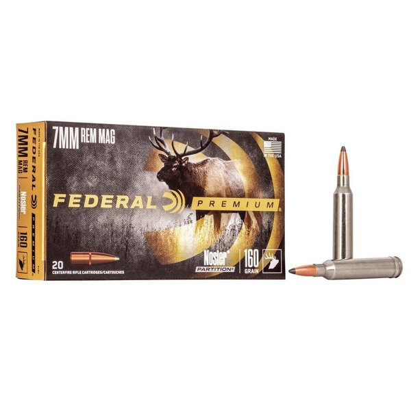 FEDERAL 7mm Rem Mag 160gr Partition 20ct