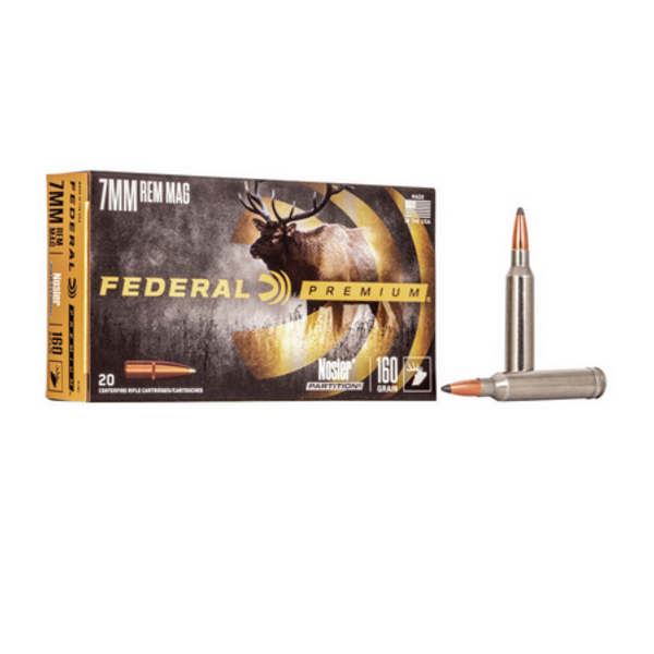 FEDERAL 7mm Rem Mag 160gr Partition 20ct