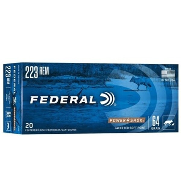 FEDERAL  223 Rem 64gr Power-Shok JSP 20ct