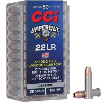 CCI 22 LR Uppercut 32gr Plated JHP 50ct — Bartons Big Country