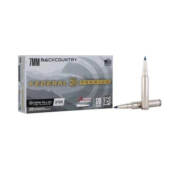 FEDERAL 7mm Backcountry 170gr Terminal Ascent 20ct