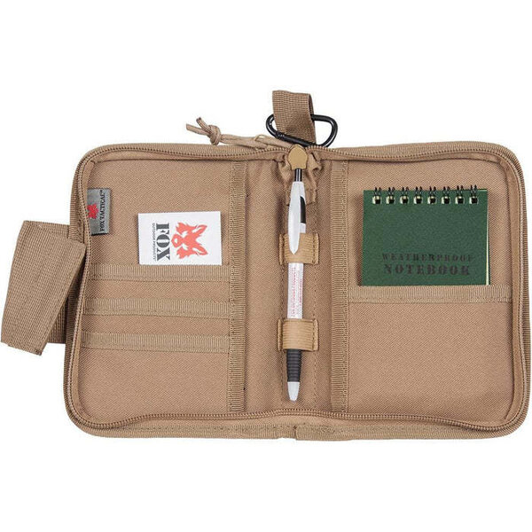 FOX OUTDOOR Field Notebook/Organizer Case 7" Coyote