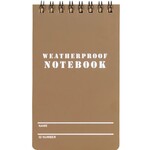 FOX OUTDOOR Military Style Weatherproof Notebook 3x5" Coyote 6pk